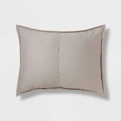 Gray Stitched Stripe Sham (Standard) - Threshold™ -Threshold GUEST 083794e0 cf67 46a3 9882 88543ba34326