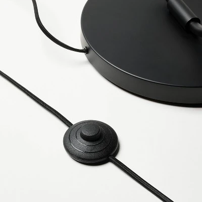 2-Head Floor Lamp With Trimmed Shade Black (Includes LED Light Bulb) - Threshold™ Designed With Studio McGee 4 2-Head Floor Lamp With Trimmed Shade Black (Includes LED Light Bulb) - Threshold™ Designed With Studio McGee - Image 4