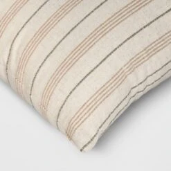 Cotton Flax Woven Striped Square Throw Pillow - Threshold™ -Threshold GUEST 08c83243 712a 4977 937c c04fac6ebbef