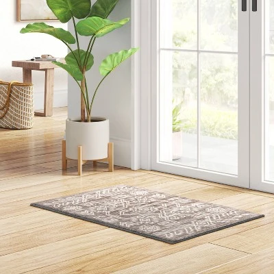 2'x3' Global Persian Style Accent Rug Gray - Threshold™ 1 2'x3' Global Persian Style Accent Rug Gray - Threshold™