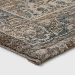 Distressed Persian Woven Rug Brown - Threshold