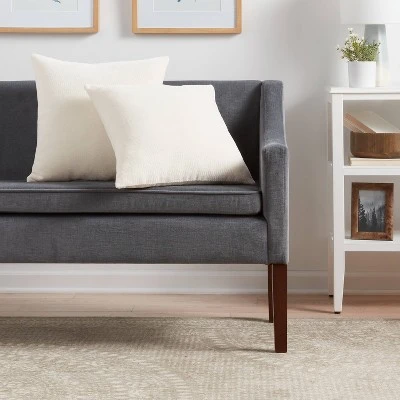 2pk Chenille Square Throw Pillows - Threshold™ 1 2pk Chenille Square Throw Pillows - Threshold™