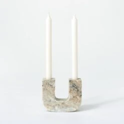 Marble Taper Candle Holder - Threshold™ Designed With Studio McGee -Threshold GUEST 13ad8d78 5f39 4301 9f09 eb1fc8fda0f5