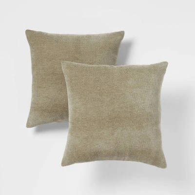 2pk Chenille Square Throw Pillows - Threshold™ 8 2pk Chenille Square Throw Pillows - Threshold™ - Image 8