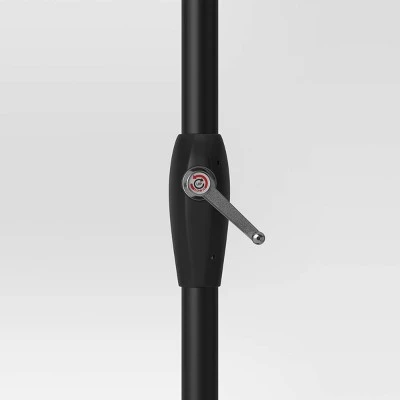 10'x6' Rectangular Market Patio Umbrella - Black Pole - Threshold™ 4 10'x6' Rectangular Market Patio Umbrella - Black Pole - Threshold™ - Image 4