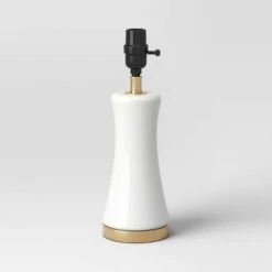 Small Opal Glass Lamp Base White - Threshold™ -Threshold GUEST 169317de 88da 40ac adad deba3191dda1