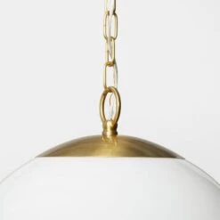 Milk Glass Ceiling Pendant Brass - Threshold™ Designed With Studio McGee -Threshold GUEST 183bf4cf 1e46 4f50 816a 5abef6058a88