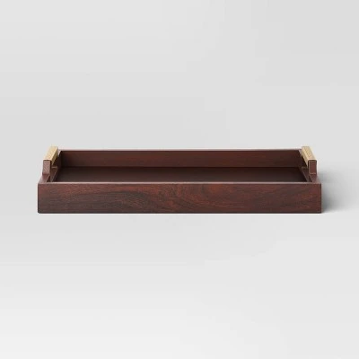 Decorative Wood Tray - Threshold™ 4 Decorative Wood Tray - Threshold™ - Image 4
