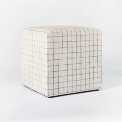 Lynwood Square Upholstered Cube - Threshold™ Designed With Studio McGee -Threshold GUEST 1afdd8c6 7f38 45c0 a987 618b90e96fa5