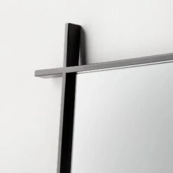 24" X 64" Footed Cross Corner Leaner Mirror Black - Threshold™ Designed With Studio McGee -Threshold GUEST 1fcf5868 90eb 48ab 9f43 956331307d8a