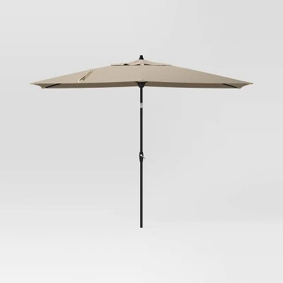10'x6' Rectangular Market Patio Umbrella - Black Pole - Threshold™ 15 10'x6' Rectangular Market Patio Umbrella - Black Pole - Threshold™ - Image 15