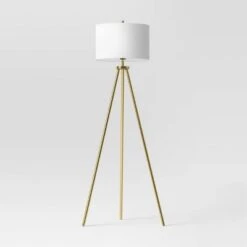 Ellis Tripod Floor Lamp Brass - Threshold™ -Threshold GUEST 263804f4 23df 4efe ae72 a07eedaf8c93