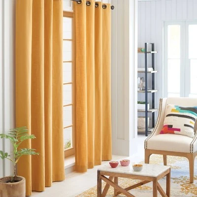 1pc Light Filtering Solid Window Curtain Panel - Threshold™ 2 1pc Light Filtering Solid Window Curtain Panel - Threshold™ - Image 2