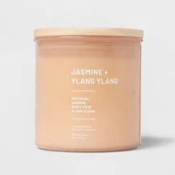 Glass Jar Jasmine And Ylang Candle Orange - Threshold™ -Threshold GUEST 283695f1 8725 4897 8c7c c88d9c94ee0b