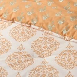 Medallion Printed Comforter & Sham Set Off-White/Dark Gold - Threshold™ -Threshold GUEST 2962252e 0fe8 4a88 957c 8a134039af73
