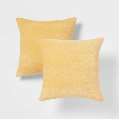 2pk Chenille Square Throw Pillows - Threshold™ 11 2pk Chenille Square Throw Pillows - Threshold™ - Image 11