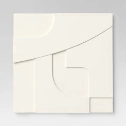 (Set Of 4) 12" X 12" 3D Decorative Graphic Tiles White - Threshold™ -Threshold GUEST 2b7cbdd0 84e9 4aeb bc90 97bf49eb1e37