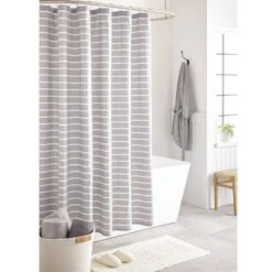 Stripe Shower Curtain Radiant Gray - Threshold™ -Threshold GUEST 361663b5 09b6 461c 804e 92e9346fbd54