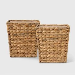 Light Weave Wastebasket Natural - Threshold™ 9 Light Weave Wastebasket Natural - Threshold™ -Threshold GUEST 3bc675e6 5665 41bd 8dca f21123a12d02