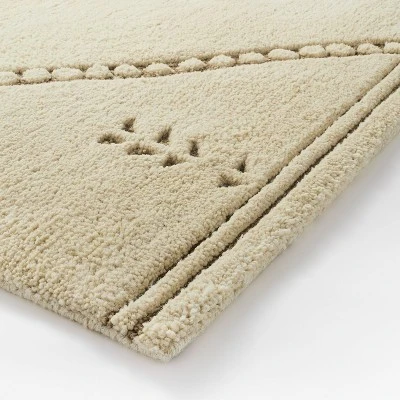 Cedar Hills Plush Geo Print Rug Cream - Threshold™ Designed With Studio McGee 2 Cedar Hills Plush Geo Print Rug Cream - Threshold™ Designed With Studio McGee - Image 2