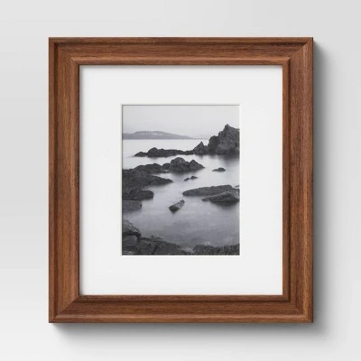 Wood Matted Wall Frame Midtone Woodgrain - Threshold™ 6 Wood Matted Wall Frame Midtone Woodgrain - Threshold™ - Image 6