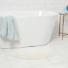 18"x32" Plush Half Moon Bath Rug Cream - Threshold™