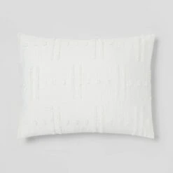 8pc Tufted Broken Stripe Comforter Bedding Set White - Threshold™ -Threshold GUEST 42d4bc3b 6ba7 4bc5 a927 866f33fe3fc0