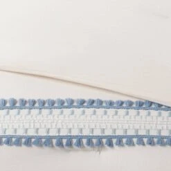 12pc Embroidered Fringe Stripe With Tassels Comforter & Sheet Bedding Set - Threshold™ -Threshold GUEST 443f5997 1107 4e72 b1b1 7852d0cd6908