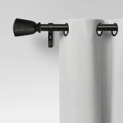 Chiseled Cone Curtain Rod - Threshold™ 1 Chiseled Cone Curtain Rod - Threshold™