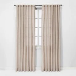 1pc Light Filtering Linen Window Curtain Panel - Threshold™ -Threshold GUEST 4db17cab 22b1 49a0 9537 7c04d068a2c5