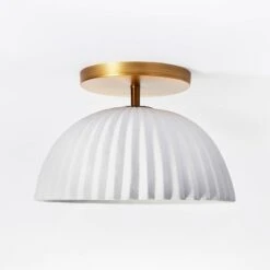 Scalloped Semi-Flush Mount Ceiling Light - Threshold™ Designed With Studio McGee -Threshold GUEST 4db2ffb8 6162 4f4e 857b 3d8bb79181a2