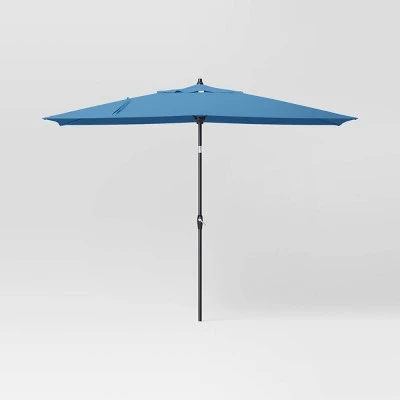 10'x6' Rectangular Market Patio Umbrella - Black Pole - Threshold™ 11 10'x6' Rectangular Market Patio Umbrella - Black Pole - Threshold™ - Image 11