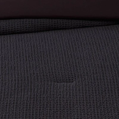 Washed Waffle Weave Comforter & Pillow Sham Set - Threshold 3 Washed Waffle Weave Comforter & Pillow Sham Set - Threshold - Image 3