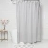 Tonal Striped Shower Curtain Gray - Threshold™