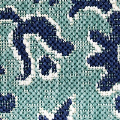 Blockprint Repeat Outdoor Rug - Threshold 2 Blockprint Repeat Outdoor Rug - Threshold - Image 2