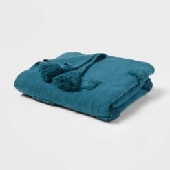60"x80" Global Tufted Throw Blanket With Tassels - Threshold™ -Threshold GUEST 59eb25ff 94ed 4917 a472 1f3c2c9609a2