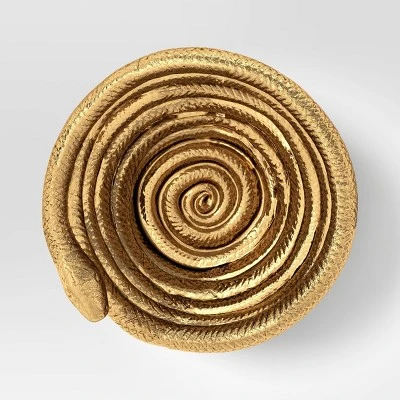 Aluminum Halloween Snake Bowl Gold - Threshold™ 2 Aluminum Halloween Snake Bowl Gold - Threshold™ - Image 2