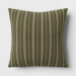 Cotton Flax Woven Striped Square Throw Pillow - Threshold™ -Threshold GUEST 650ad36d 6c78 4be8 b6fa 185fe0dc4e84