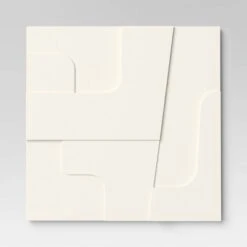 (Set Of 4) 12" X 12" 3D Decorative Graphic Tiles White - Threshold™ -Threshold GUEST 6c1b35a6 25db 4527 9b31 c6b908d69152