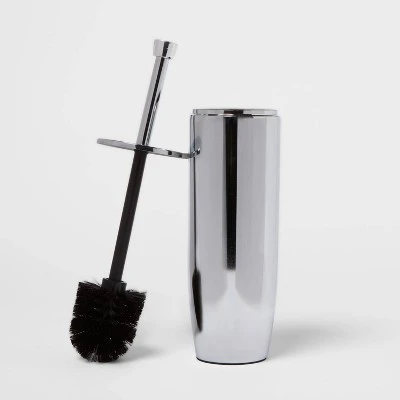Solid Modern Toilet Brush Chrome - Threshold™ 2 Solid Modern Toilet Brush Chrome - Threshold™ - Image 2