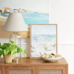 Bubble Glass With Brass Detail Large Lamp Base Clear - Threshold™