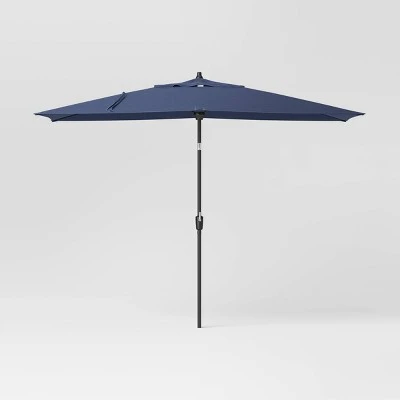 10'x6' Rectangular Market Patio Umbrella - Black Pole - Threshold™ 10 10'x6' Rectangular Market Patio Umbrella - Black Pole - Threshold™ - Image 10