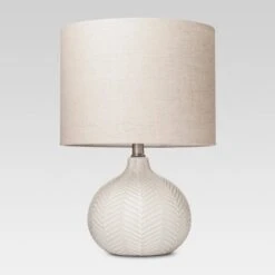 Textured Ceramic Accent Lamp Cream - Threshold™ -Threshold GUEST 755a0d43 5e83 4582 a96a d96f0a939760
