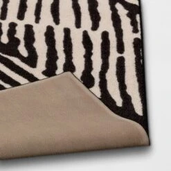 Abstract Lines Rug Black/Tan - Threshold™ -Threshold GUEST 757eb682 1900 4a81 83c1 dc0e6e4ba4cc