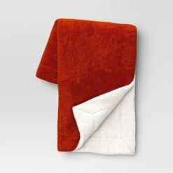 Solid Printed Plush With Shearling Reverse Throw Blanket - Threshold™ 10 Solid Printed Plush With Shearling Reverse Throw Blanket - Threshold™ -Threshold GUEST 7773bca4 597a 41b2 ab82 6d2694f73e91