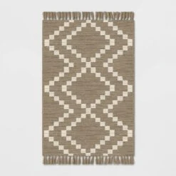 Check Diamonds Outdoor Rug Tan - Threshold™ -Threshold GUEST 7b937593 1bbd 46a7 8b69 ba57b6e9445f