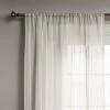 1pc 54"x84" Sheer Leno Weave Curtain Panel Ivory - Threshold™