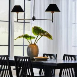 Metal Two Arm Shaded Chandelier Ceiling Light Black - Threshold™ Designed With Studio McGee -Threshold GUEST 7e7b506a 0321 4d39 a14f 114a5cf6cb76