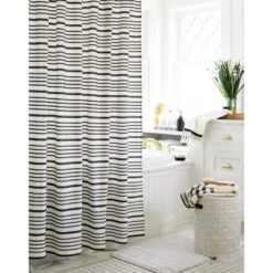 Striped Shower Curtain Black/White - Threshold™ -Threshold GUEST 7f7c3a99 e20e 449e ba65 7e1967da8491