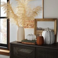 Extra Large Tall Ceramic Pumpkin - Threshold™